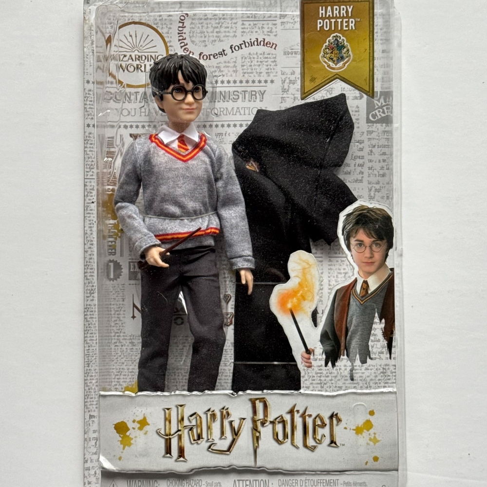 Mattel Harry Potter Figure with Gray Sweater & Red Accents w/free PEZ dispenser